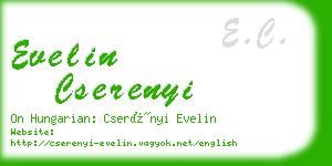 evelin cserenyi business card